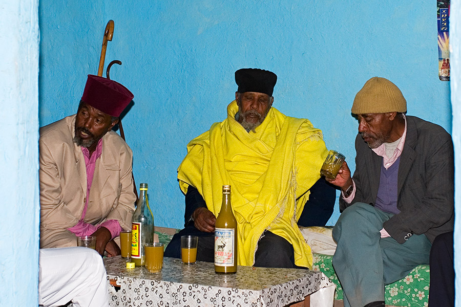 9   Enjoying honeywine   Lalibela